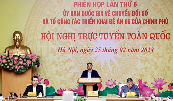 Thủ tướng Chính phủ Phạm Minh Chính chủ trì Hội nghị trực tuyến toàn quốc về chuyển đổi số