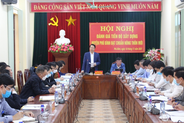 Phú Bình phấn đấu đạt chuẩn huyện nông thôn mới trong năm 2022