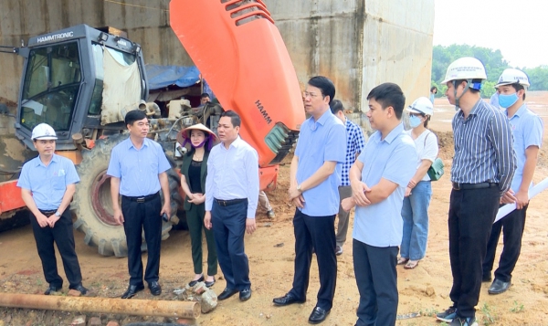 Đồng chí Bí thư Thành ủy Thái Nguyên kiểm tra tiến độ một số công trình, dự án trọng điểm trên địa bàn