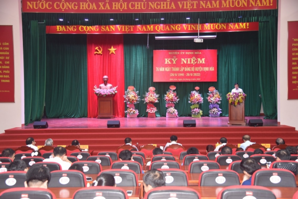 Định Hóa: Kỷ niệm 76 năm ngày thành lập Đảng bộ huyện (26/6/1946 - 26/6/2022)