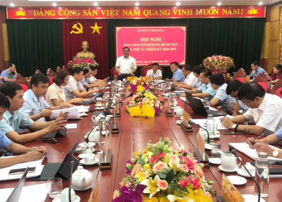 Ban Chấp hành Đảng bộ huyện Định Hóa xem xét thông qua 20 nội dung quan trọng về phát triển kinh tế - xã hội