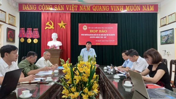 Họp báo tuyên truyền Đại hội đại biểu Hội Cựu chiến binh tỉnh Thái Nguyên lần thứ VII, nhiệm kỳ 2022 - 2027