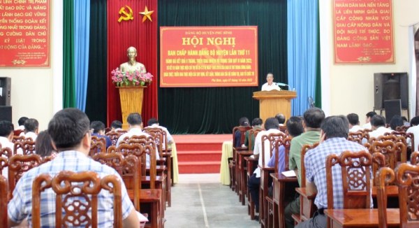 Hội nghị Ban Chấp hành Đảng bộ huyện Phú Bình lần thứ 11, khóa XXVII, nhiệm kỳ 2020 - 2025