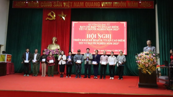 Đại Từ: Phát động “Tuần cao điểm Tết vì người nghèo năm 2023”