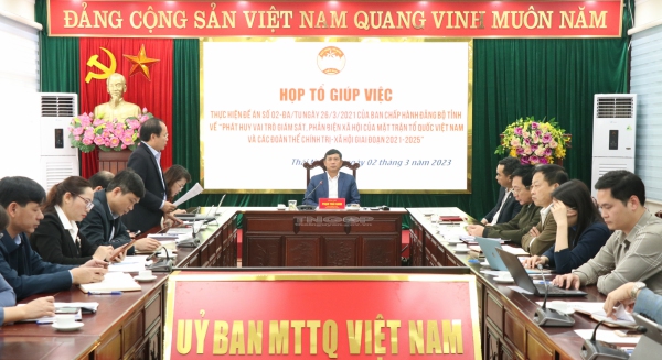 Ủy ban Mặt trận Tổ quốc và các đoàn thể chính trị - xã hội: Tổ chức trên 700 cuộc giám sát và phản biện xã hội