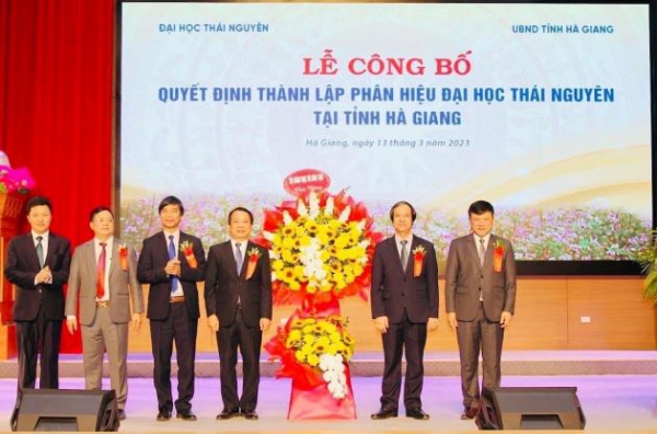 Công bố quyết định thành lập Phân hiệu Đại học Thái Nguyên tại tỉnh Hà Giang