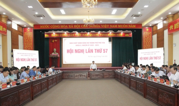Hội nghị Ban Chấp hành Đảng bộ thành phố Phổ Yên lần thứ 57