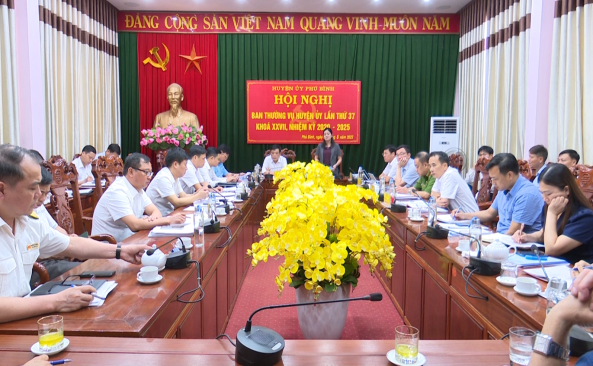 Hội nghị Ban Thường vụ Huyện ủy Phú Bình lần thứ 37