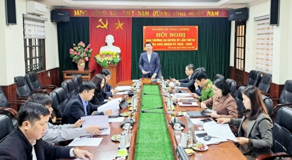 Hội nghị Ban Thường vụ Huyện ủy Phú Lương lần thứ 56