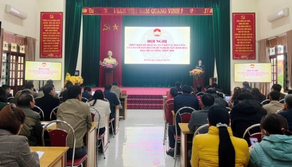 Uỷ ban MTTQ tỉnh triển khai lấy ý kiến của người dân về kết quả xây dựng huyện nông thôn mới tại huyện Định Hoá