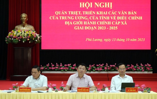 Phú Lương: Tích cực triển khai thực hiện nhiệm vụ sắp xếp đơn vị hành chính cấp xã giai đoạn 2023 - 2025