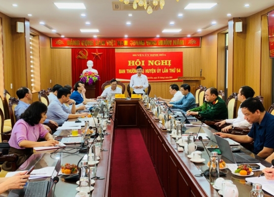 Hội nghị Ban Thường vụ Huyện ủy Định Hóa, lần thứ 54, nhiệm kỳ 2020 - 2025