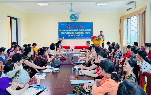 Hội LHPN tỉnh Thái Nguyên đồng hành cùng phụ nữ khuyết tật