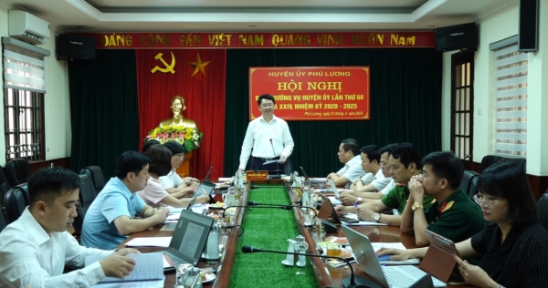 Hội nghị Ban Thường vụ Huyện ủy Phú Lương lần thứ 60