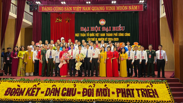 Đại hội đại biểu Mặt trận Tổ quốc Việt Nam thành phố Sông Công lần thứ IX, nhiệm kỳ 2024 - 2029