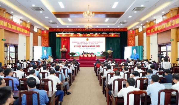 Kỳ họp thứ 21, Hội đồng nhân dân thành phố Phổ Yên khoá II