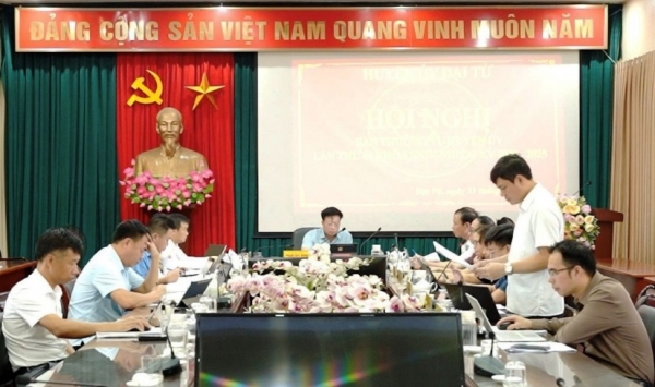 Ban Thường vụ Huyện ủy Đại Từ cho ý kiến vào công tác chuẩn bị đại hội đảng bộ các cấp