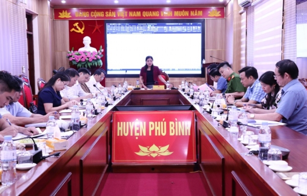 Hội nghị Ban Thường vụ Huyện uỷ Phú Bình lần thứ 50, nhiệm kỳ 2020 – 2025