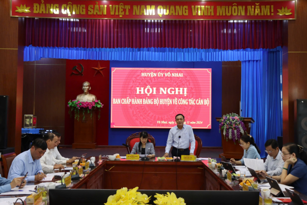 Hội nghị Ban Thường vụ Huyện uỷ Võ Nhai lần thứ 53, nhiệm kỳ 2020 - 2025