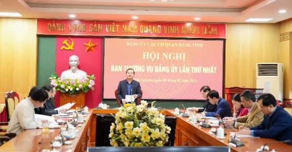 Hội nghị lần thứ nhất Ban Thường vụ Đảng ủy các cơ quan Đảng tỉnh