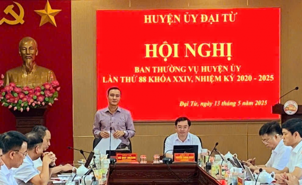 Ban Thường vụ Huyện ủy Đại Từ cho ý kiến vào nhiều nội dung quan trọng
