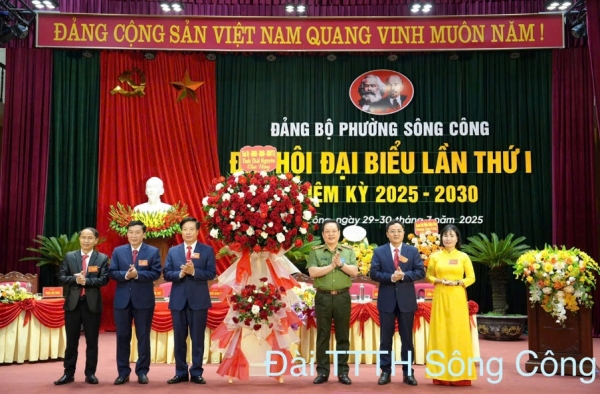 Đảng bộ phường Sông Công tổ chức thành công Đại hội nhiệm kỳ 2025 - 2030