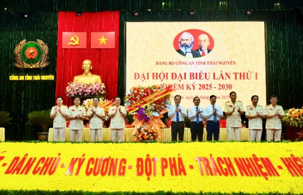 Đảng bộ Công an tỉnh Thái Nguyên tổ chức thành công Đại hội Đại biểu nhiệm kỳ 2025 - 2030