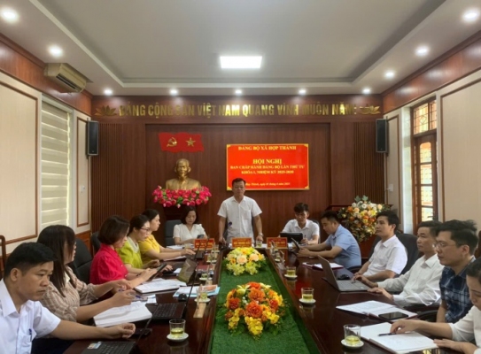 Hội nghị Ban Chấp hành Đảng bộ xã Hợp Thành lần thứ 4, nhiệm kỳ 2025 - 2030