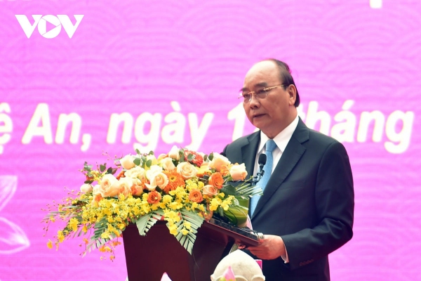 Chủ tịch nước Nguyễn Xuân Phúc dự Lễ kỷ niệm 60 năm Bác Hồ về thăm quê lần thứ 2