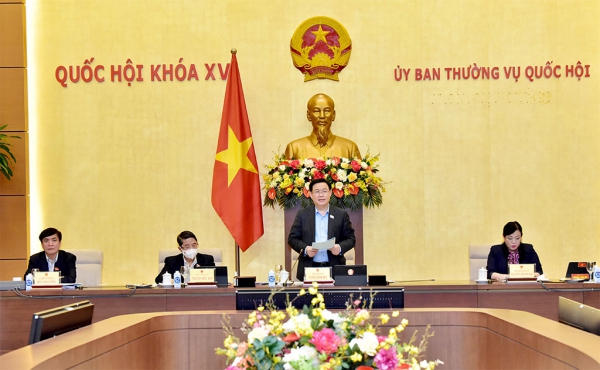 Chủ tịch Quốc hội Vương Đình Huệ chủ trì cuộc làm việc về xây dựng huyện Định Hóa đạt chuẩn nông thôn mới vào năm 2023