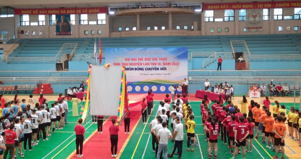 Khai mạc Giải Bóng chuyền hơi trong khuôn khổ Đại hội Thể dục thể thao tỉnh Thái Nguyên năm 2022
