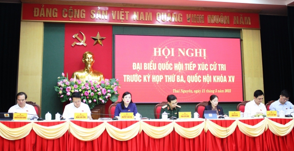 Đoàn ĐBQH tỉnh Thái Nguyên tiếp xúc cử tri trước Kỳ họp thứ ba, Quốc hội khóa XV