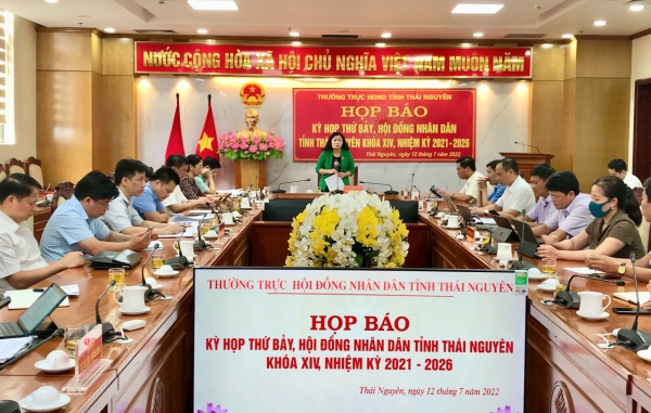 Họp báo thông tin về Kỳ họp thứ bảy, HĐND tỉnh Thái Nguyên khóa XIV, nhiệm kỳ 2021 - 2026