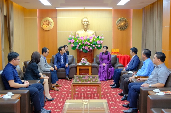 Đồng chí Bí thư Tỉnh uỷ tiếp lãnh đạo Công ty TNHH Samsung Electroncis Việt Nam Thái Nguyên