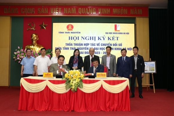 Tăng cường hợp tác về chuyển đổi số giữa tỉnh Thái Nguyên và Đại học Bách khoa Hà Nội