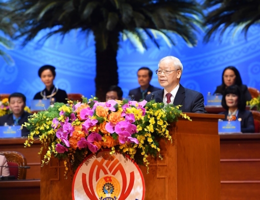 Toàn văn Phát biểu của Tổng Bí thư Nguyễn Phú Trọng tại Đại hội XIII Công đoàn Việt Nam