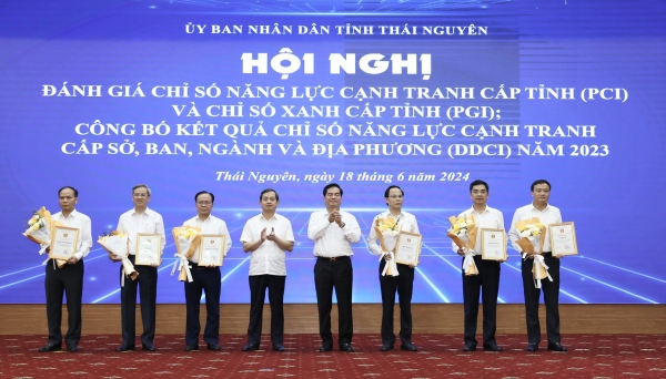 Thái Nguyên: Công bố Chỉ số năng lực cạnh tranh cấp sở, ban, ngành, địa phương năm 2023