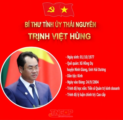 Infographic: Quá trình công tác của tân Bí thư Tỉnh ủy Thái Nguyên Trịnh Việt Hùng