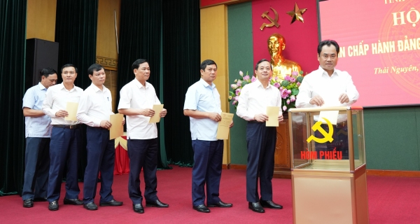 Tỉnh ủy Thái Nguyên thực hiện quy trình bầu Bí thư Tỉnh ủy khóa XX, nhiệm kỳ 2020 - 2025