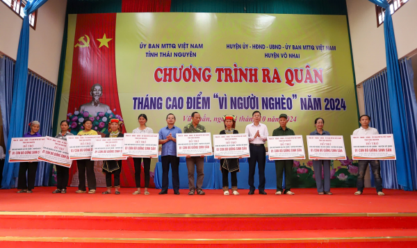 Thái Nguyên: Phát động Tháng cao điểm “Vì người nghèo” năm 2024