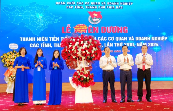 Tuyên dương 60 thanh niên tiên tiến Đoàn Khối các tỉnh, thành phố phía Bắc, năm 2024