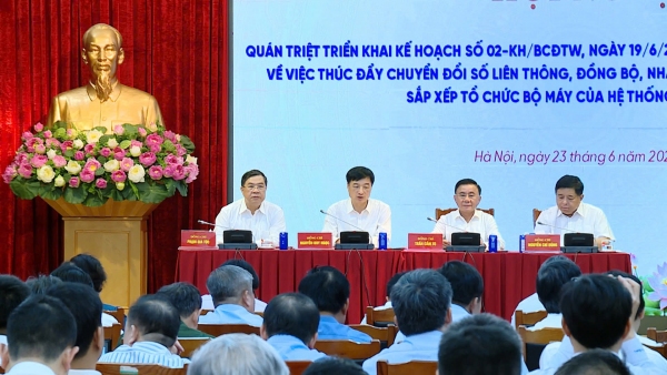 Thúc đẩy chuyển đổi số đáp ứng yêu cầu sắp xếp tổ chức bộ máy của hệ thống chính trị