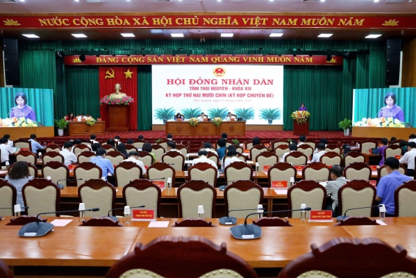 Kỳ họp thứ Hai mươi chín (Kỳ họp chuyên đề), HĐND tỉnh Thái Nguyên khóa XIV: Thông qua 09 nghị quyết quan trọng