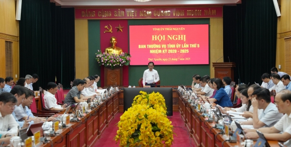 Hội nghị Ban Thường vụ Tỉnh ủy lần thứ năm, nhiệm kỳ 2020 - 2025