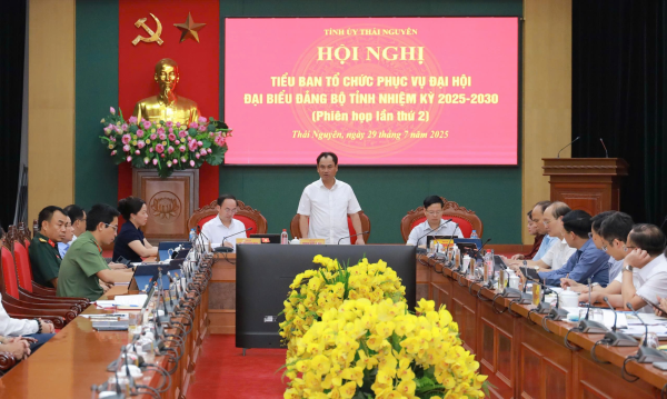 Tiểu ban Tổ chức phục vụ Đại hội Đảng bộ tỉnh họp đánh giá tiến độ thực hiện nhiệm vụ