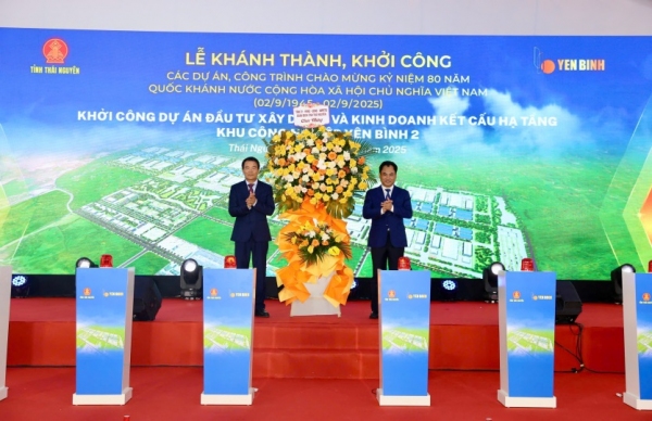 Thái Nguyên: Khánh thành, khởi công các dự án, công trình chào mừng Quốc khánh 2/9