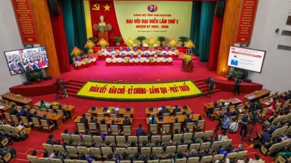 Đại hội đại biểu Đảng bộ tỉnh Thái Nguyên lần thứ I, nhiệm kỳ 2025 - 2030 thành công tốt đẹp