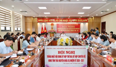 Thống nhất nội dung Kỳ họp thứ Hai (Kỳ họp chuyên đề), Hội đồng nhân dân tỉnh Thái Nguyên khóa XV