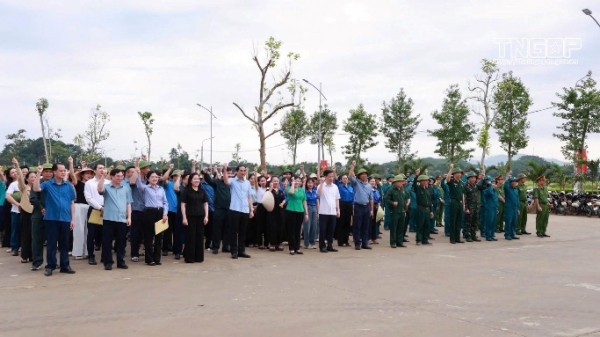 Thái Nguyên đồng loạt ra quân xây dựng xã, phường đảm bảo trật tự, văn minh, mỹ quan đô thị