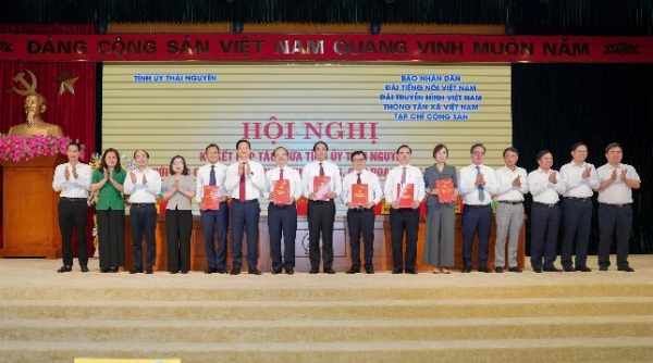 Tỉnh ủy Thái Nguyên ký kết hợp tác với các cơ quan báo chí Trung ương